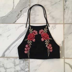 Rose halter top